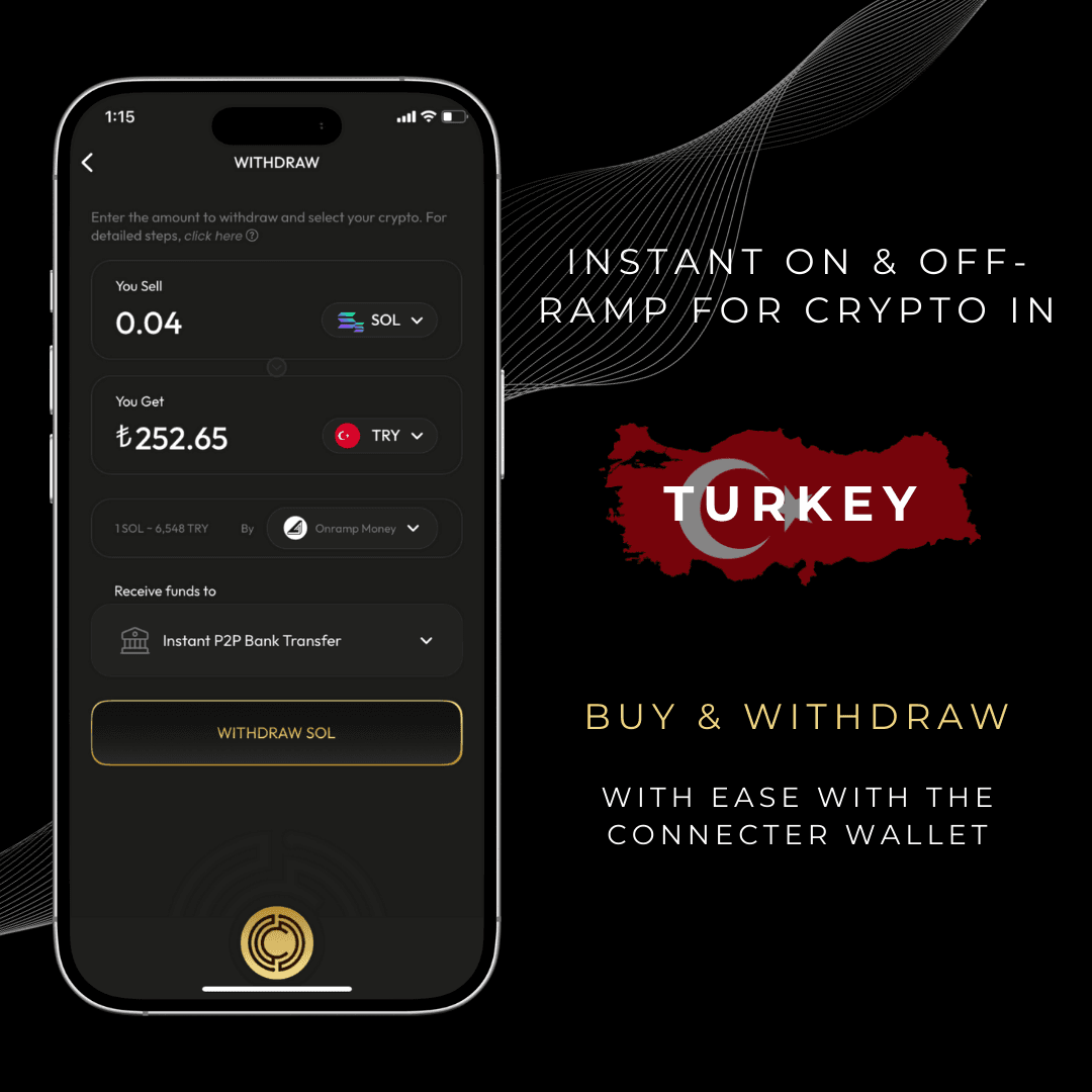 The Connecter Wallet — Buy & Sell Bitcoin, Ethereum & Cryptocurrency in Turkey