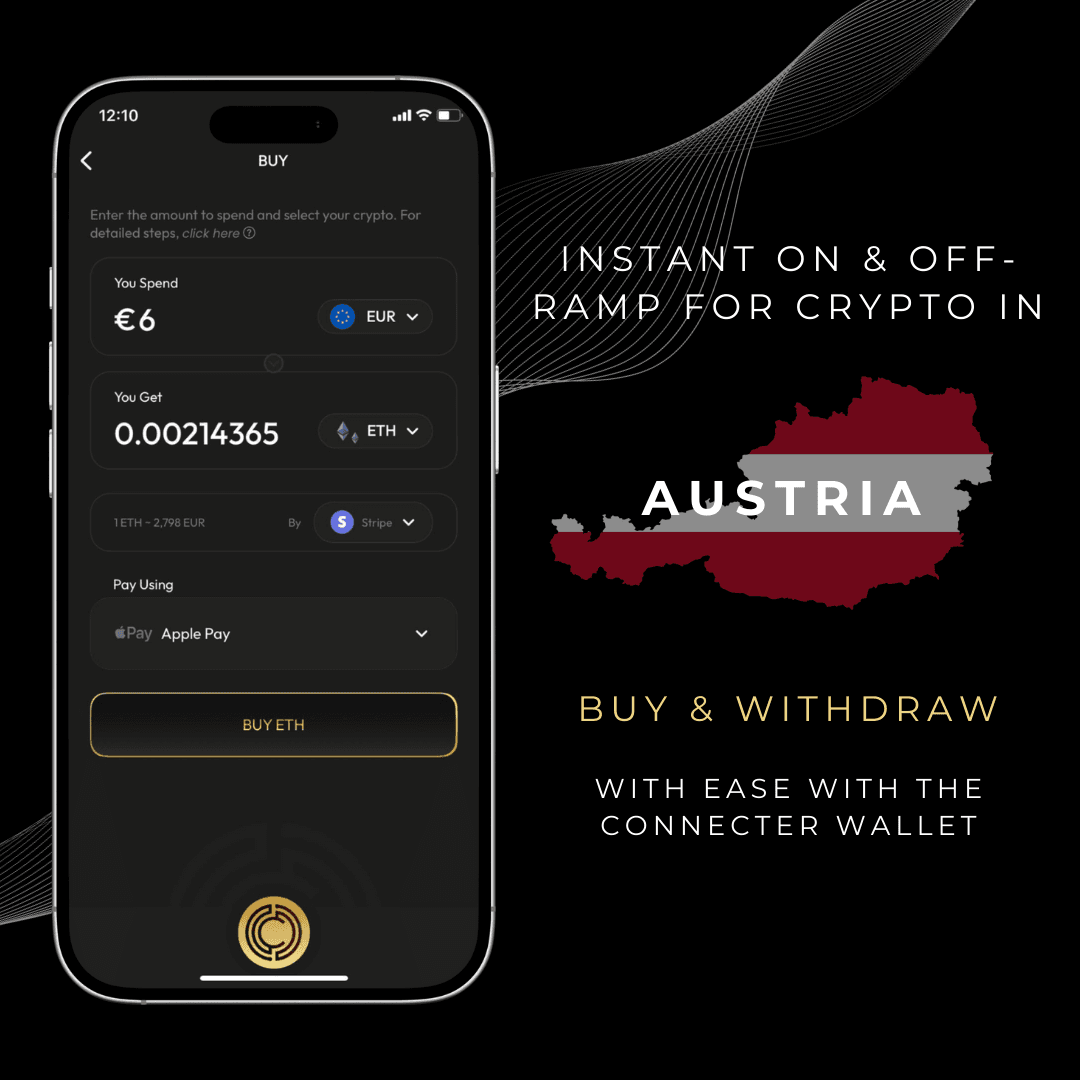 The Connecter Wallet — Buy & Sell Bitcoin, Ethereum & Cryptocurrency in Austria