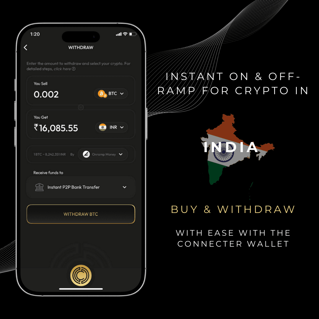 The Connecter Wallet — Buy & Sell Bitcoin, Ethereum & Cryptocurrency in India